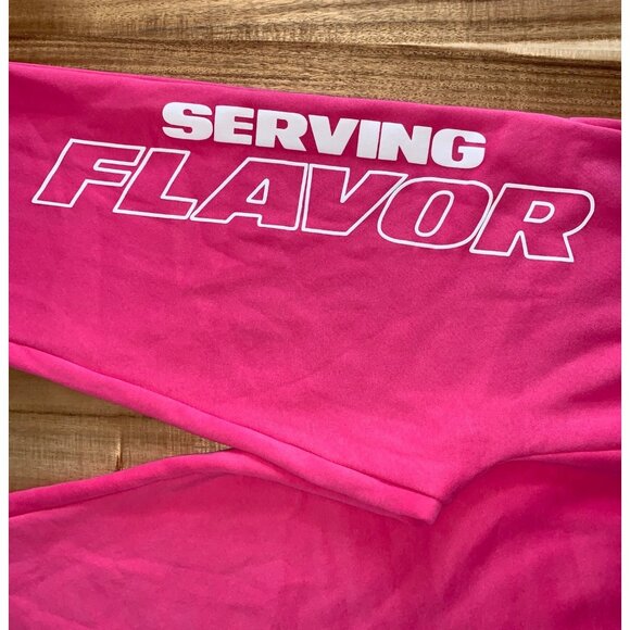 Poppi Womens Serving Flavor Print Pink Jogger Sweatpants With Pockets Size Large - Picture 4 of 13